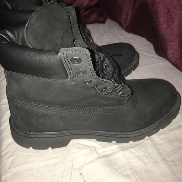 Black 6 inch timberlands. main image 4